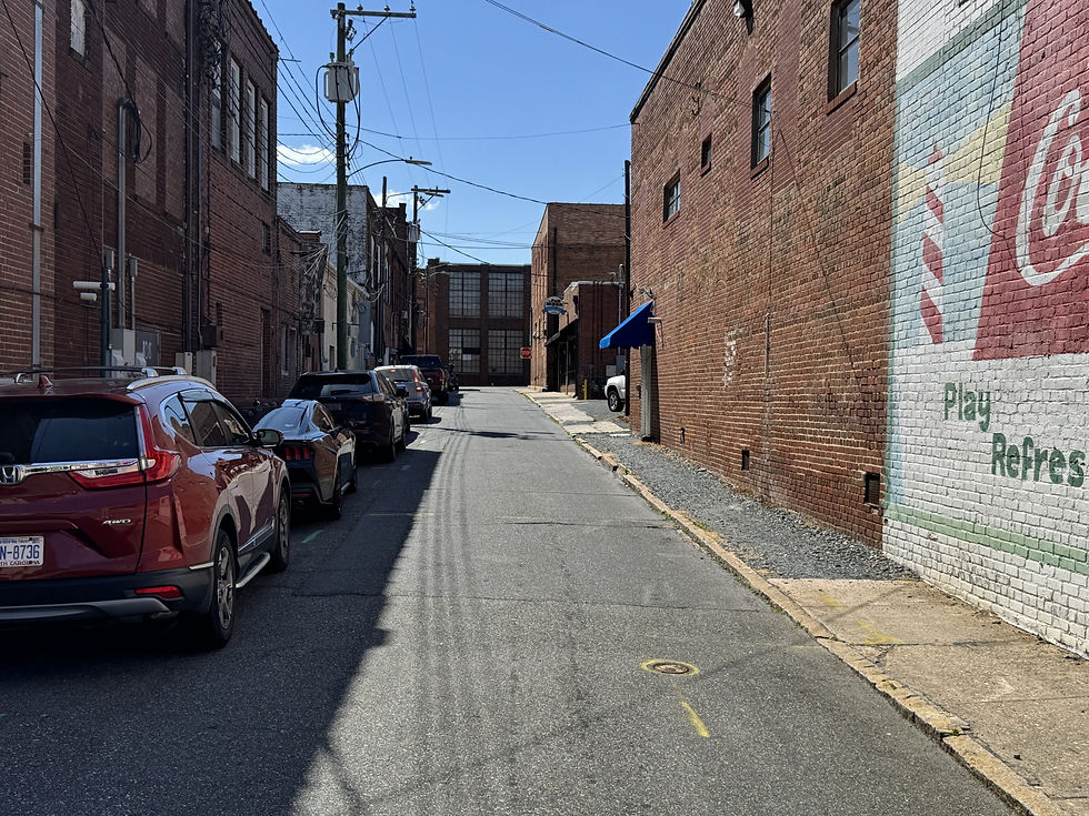 Trade Street looking West towards North Street.