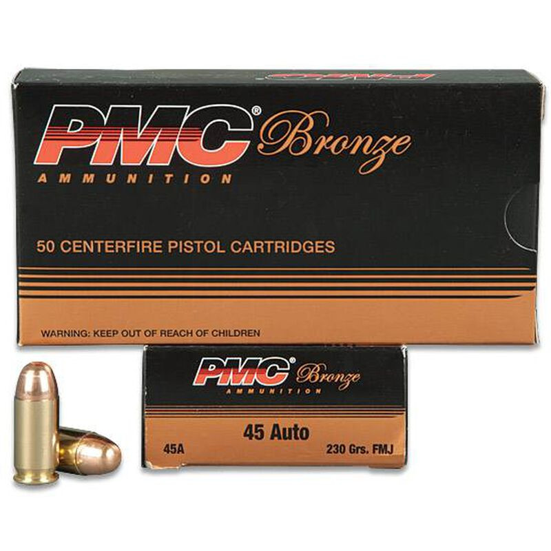 PMC Bronze .45 ACP Handgun Ammo - 230 Grain | FMJ