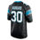 Thumbnail: C.Panthers #30 Chuba Hubbard Black Game Jersey Stitched American Football Jersey