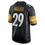 Thumbnail: P.Steelers #29 Levi Wallace Black Game Player Jersey Stitched American Football 