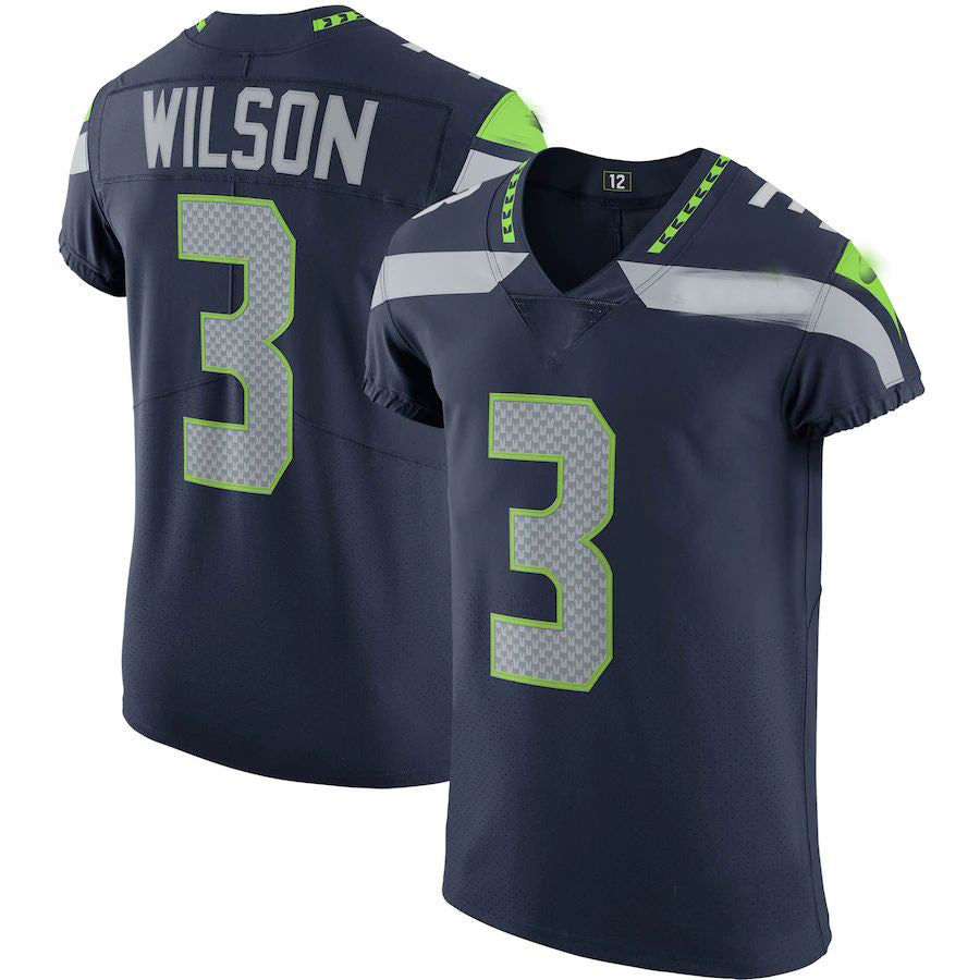 S.Seahawks #3 Russell Wilson College Navy Vapor Elite Player Jersey Stitched Ame