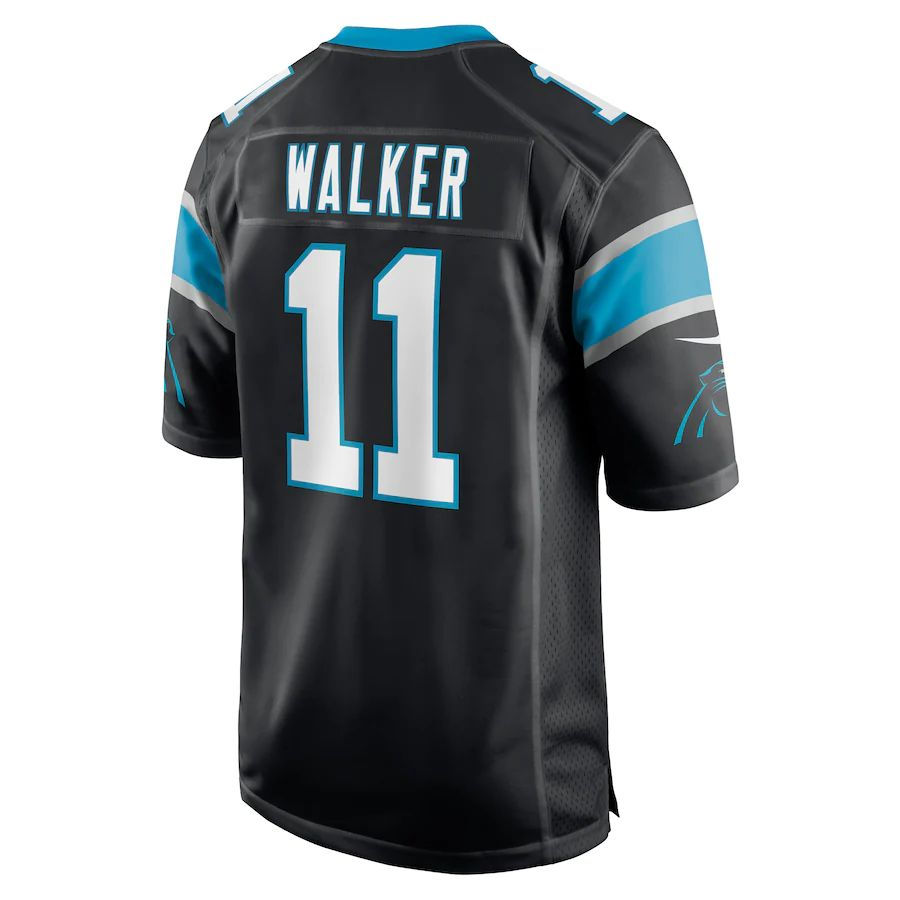 C.Panthers #11 P.J. Walker Black Game Player Jersey Stitched American Football J