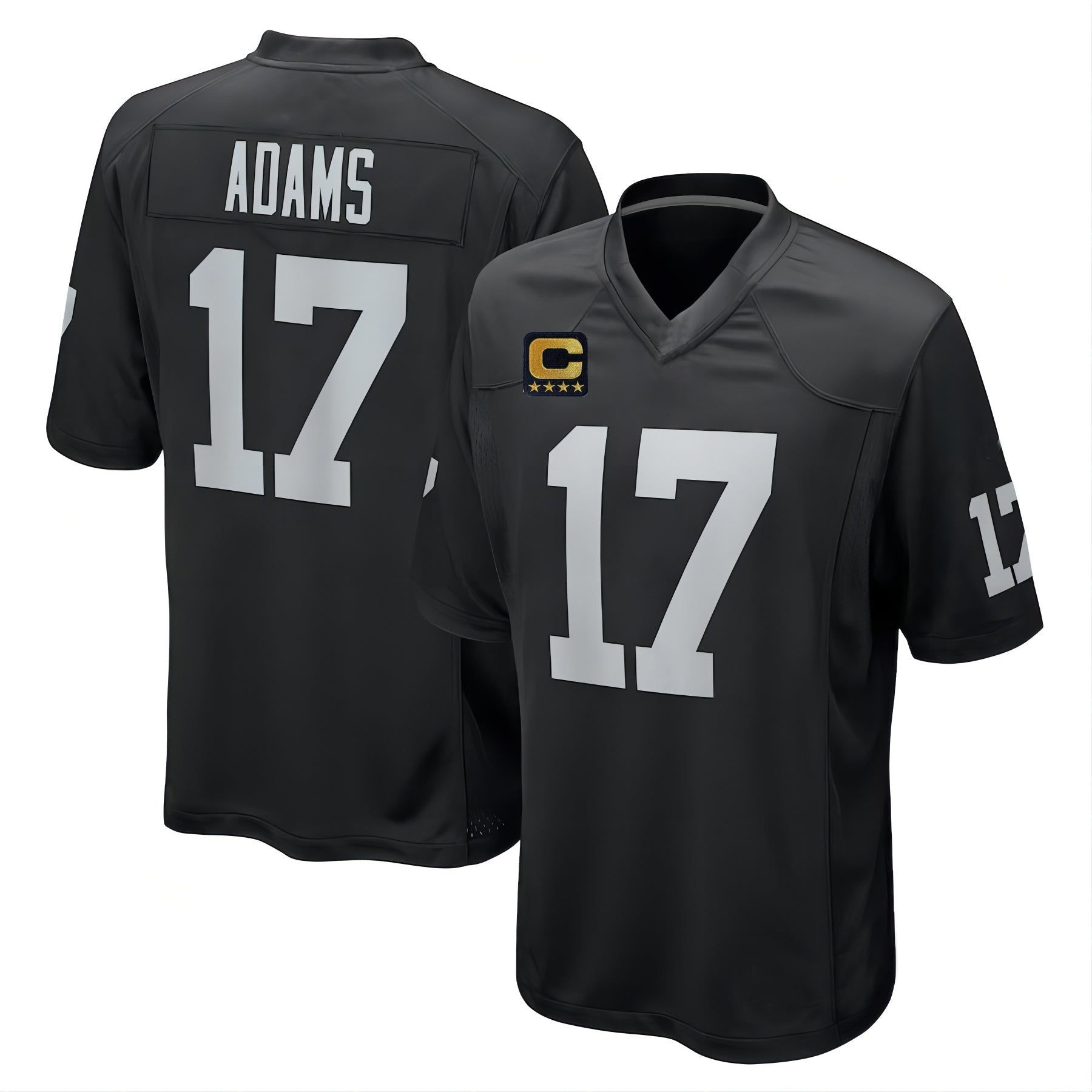 LV.Raiders #17 Davante Adams 2022 Black Game Jersey Stitched American Football J