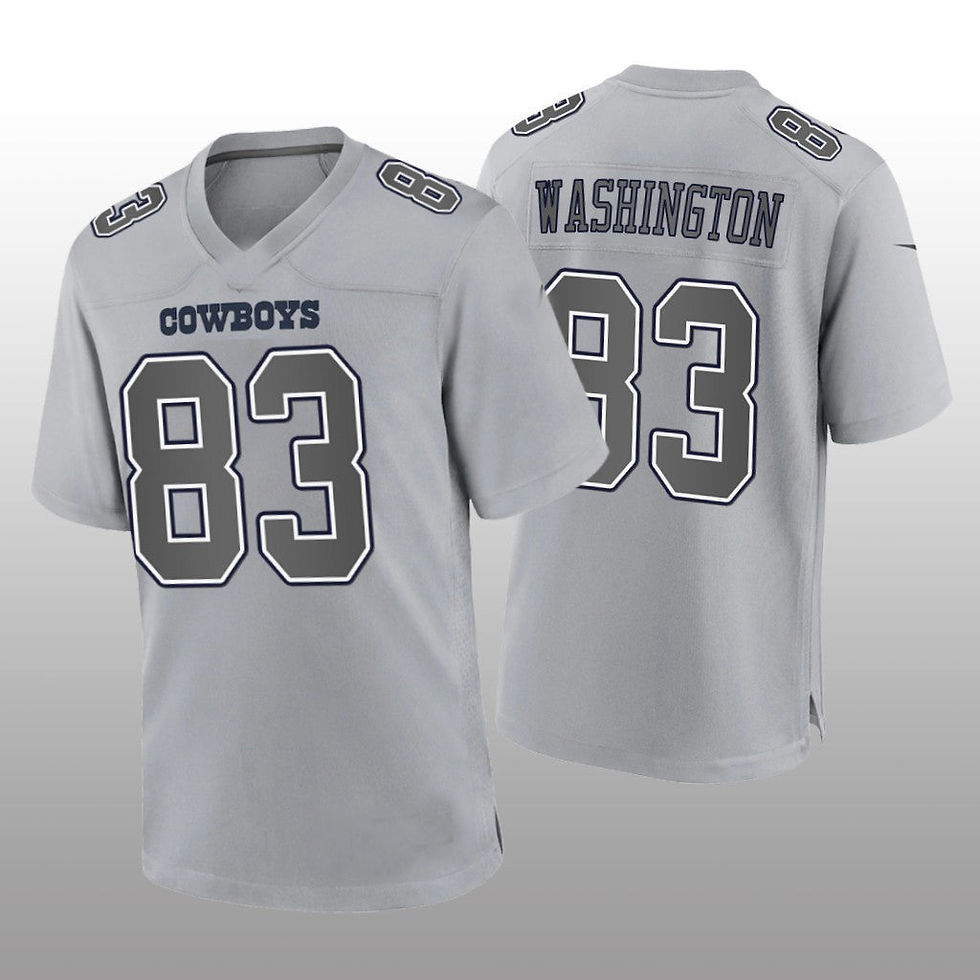 D.Cowboys #83 James Washington Gray Atmosphere Game Jersey Fashion Jersey Americ