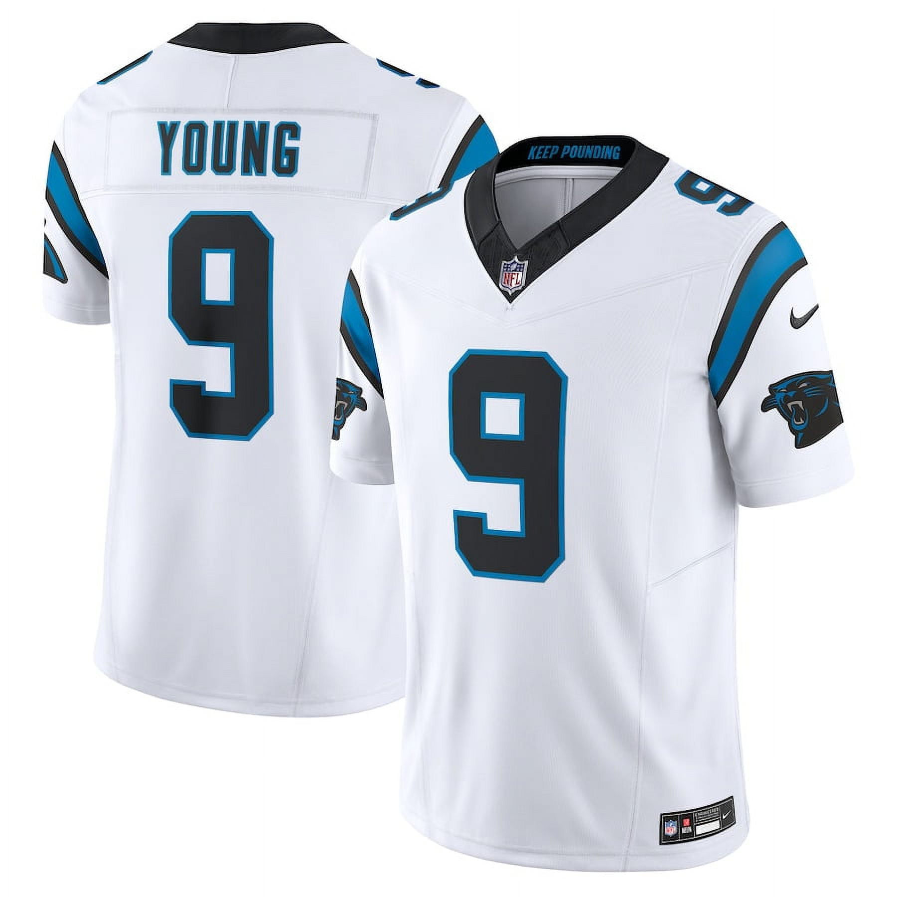 Men's Carolina_Panthers Bryce Young White Vapor F.U.S.E. Limited Jersey