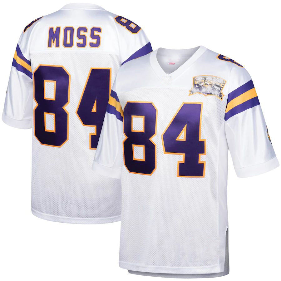 MN.Vikings #84 Randy Moss Mitchell & Ness White 2000 Authentic Throwback Retired
