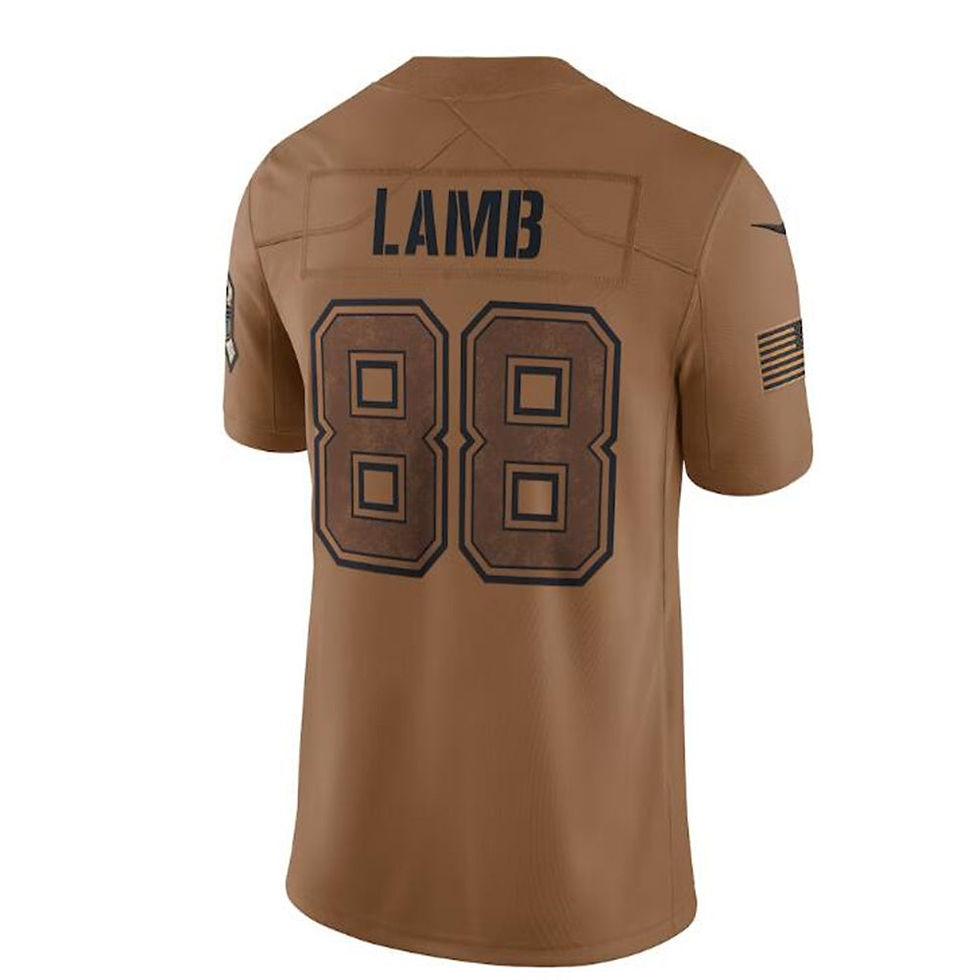 D.Cowboys #88 CeeDee Lamb Brown 2023 Salute To Service Limited Jersey Stitched A