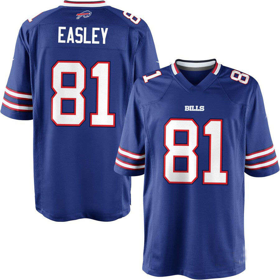 B.Bills #81 Marcus Easley Team Color Game Jersey American Stitched Football Jers