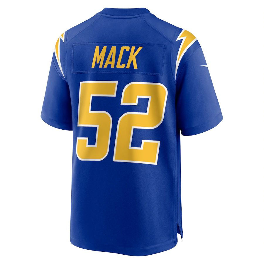 LA.Chargers #52 Khalil Mack Royal Alternate Game Jersey Stitched American Footba
