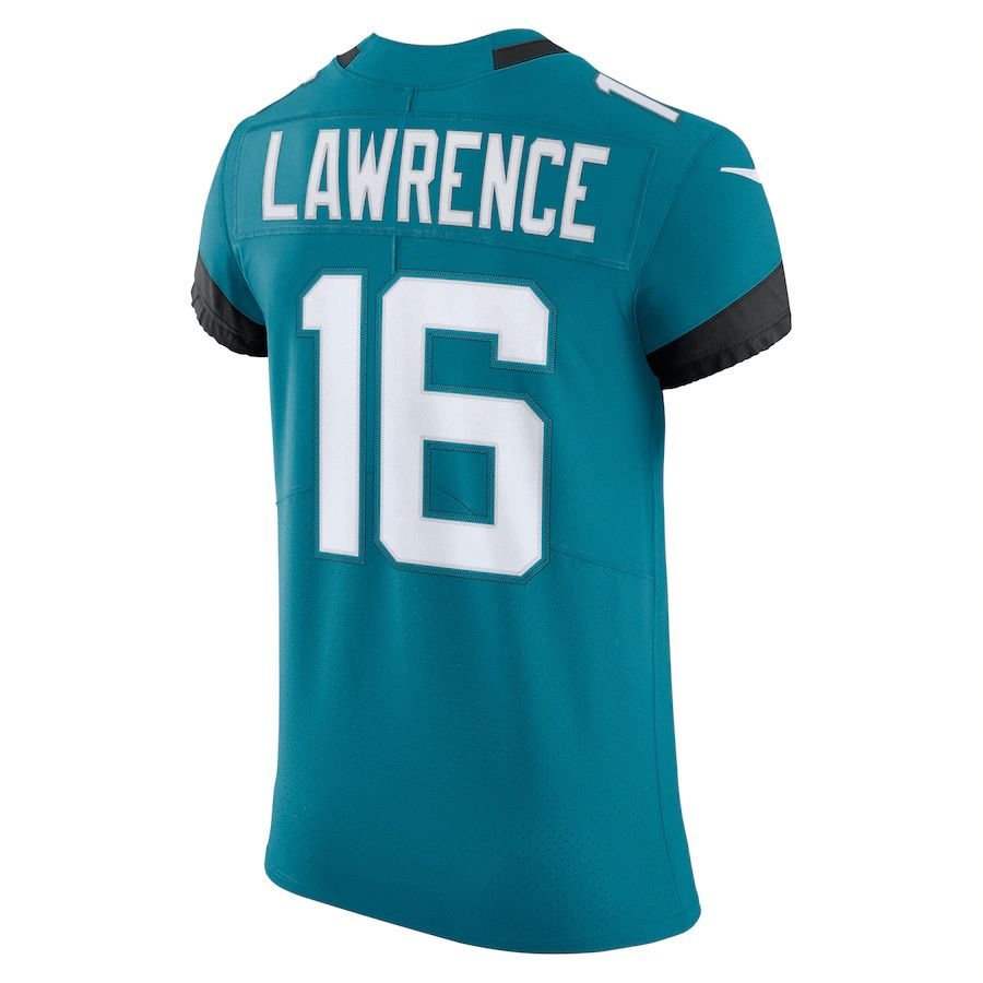 J.Jaguars #16 Trevor Lawrence Teal Vapor Elite Jersey Stitched American Football
