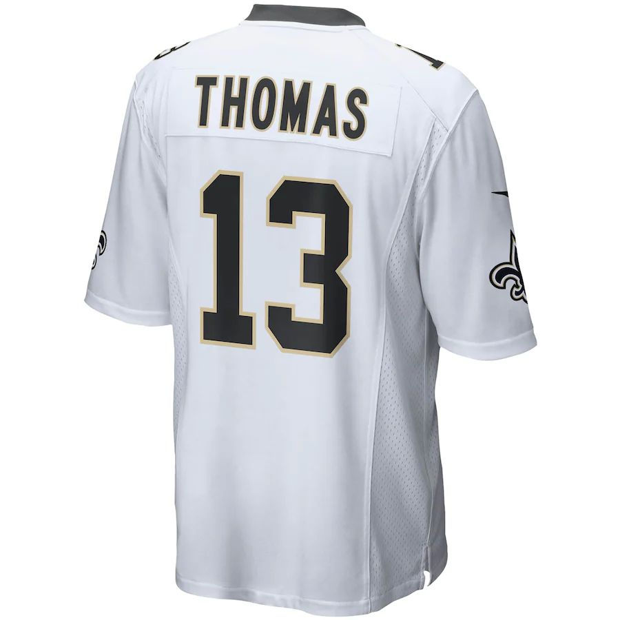 NO.Saints #13 Michael Thomas White Game Player Jersey Stitched American Football