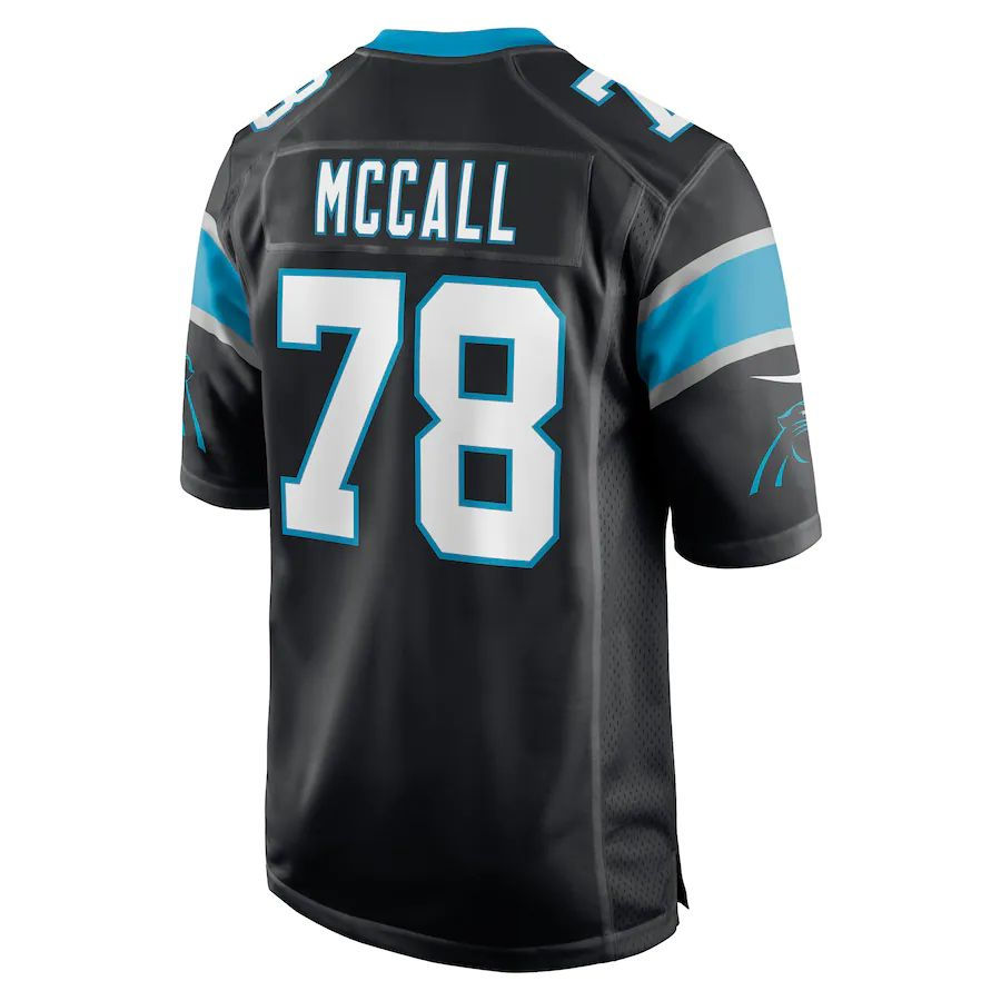 C.Panthers #78 Marquan McCall Black Game Player Jersey Stitched American Footbal