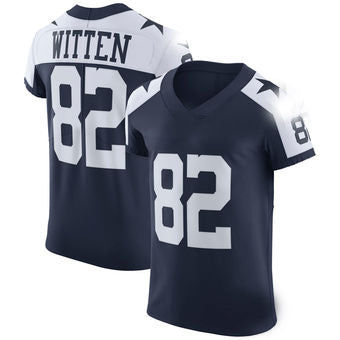 D.Cowboys #82 Jason Witten Alternate Vapor Untouchable Elite Navy Blue Jersey Fa