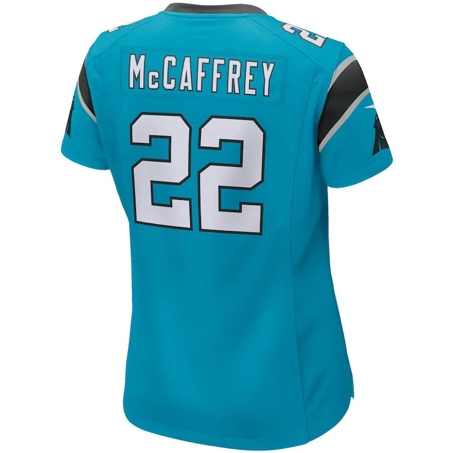 C.Panthers #22 Christian McCaffrey Blue Game Jersey Stitched American Football J