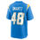 Thumbnail: LA.Chargers #48 Stone Smartt Powder Blue Game Player Jersey Stitched American Fo