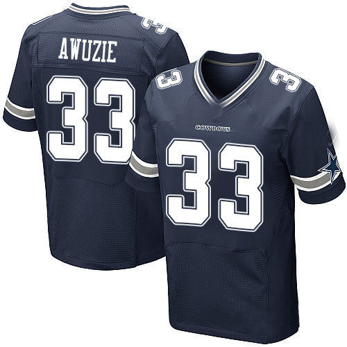 D.Cowboys #33 Chidobe Awuzie Navy Blue Team Color Stitched Elite Jersey Fashion