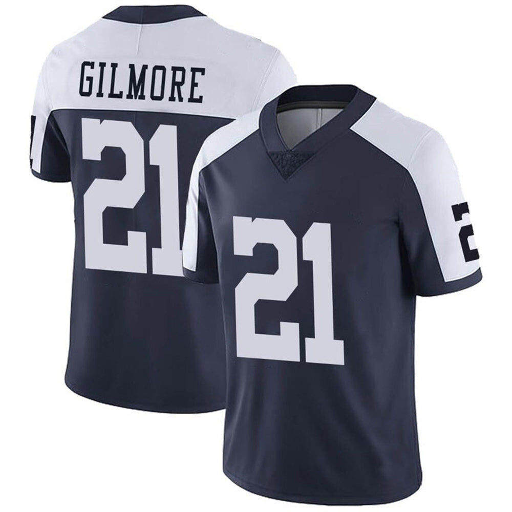 D.Cowboys #21 Stephon Gilmore Navy Blue Thanksgiving Vapor Untouchable Limited J