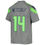 Thumbnail: S.Seahawks #14 DK Metcalf Gray Inverted Team Game Jersey Stitched American Footb