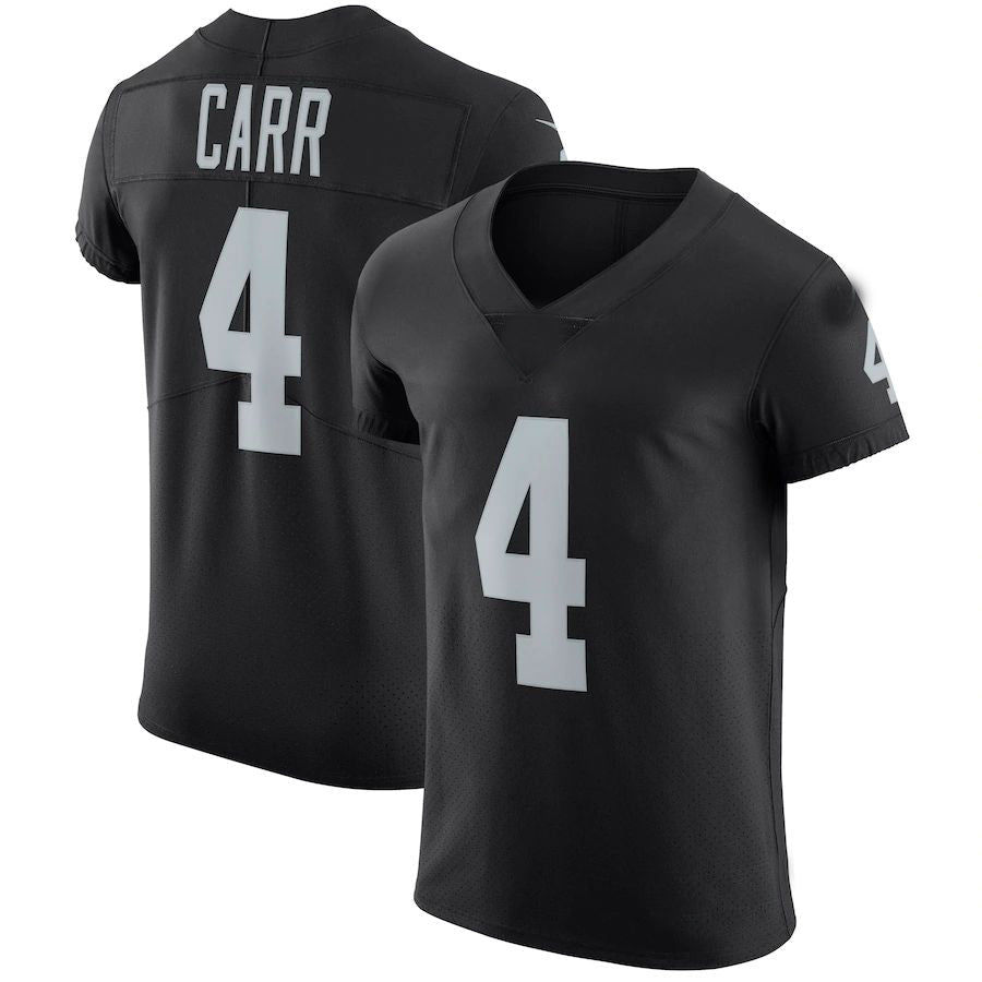 LV.Raiders #4 Derek Carr Black Vapor Untouchable Elite Player Jersey Stitched Am