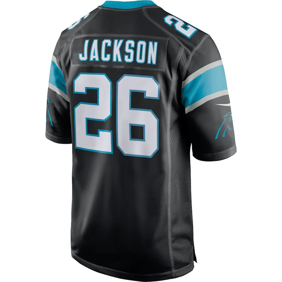 C.Panthers #26 Donte Jackson Black Game Jersey Stitched American Football Jersey