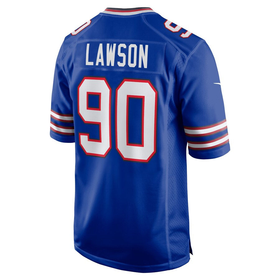 B.Bills #90 Shaq Lawson Royal Player Game Jersey American Stitched Football Jers