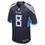 Thumbnail: Men's Nike Will Levis Navy Tennessee Titans 2023 NFL Draft Pick Game Jersey