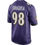 Thumbnail: B.Ravens #98 Tony Siragusa Purple Game Retired Player Jersey Stitched American F