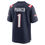 Thumbnail: NE.Patriots #1 DeVante Parker Navy Game Jersey Stitched American Football Jersey