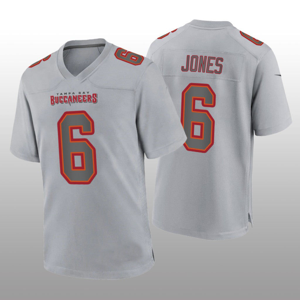 TB.Buccaneers #6 Julio Jones Gray Game Atmosphere Jersey Stitched American Footb