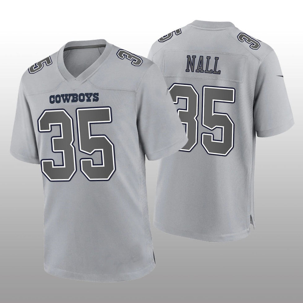 D.Cowboys #35 Ryan Nall Gray Atmosphere Game Jersey Fashion Jersey American Jers