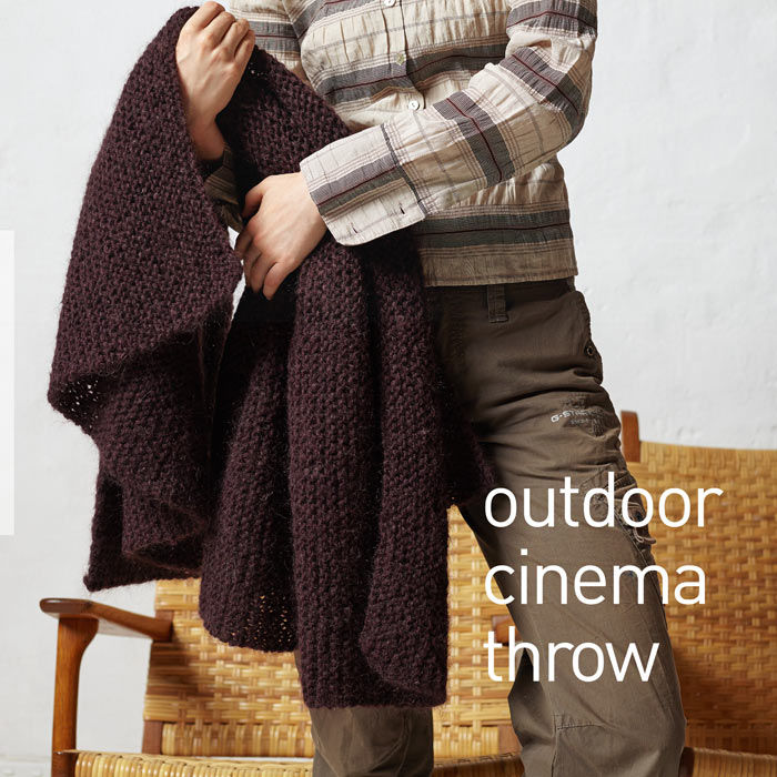 OUTDOOR CINEMA THROW KNITTING KIT