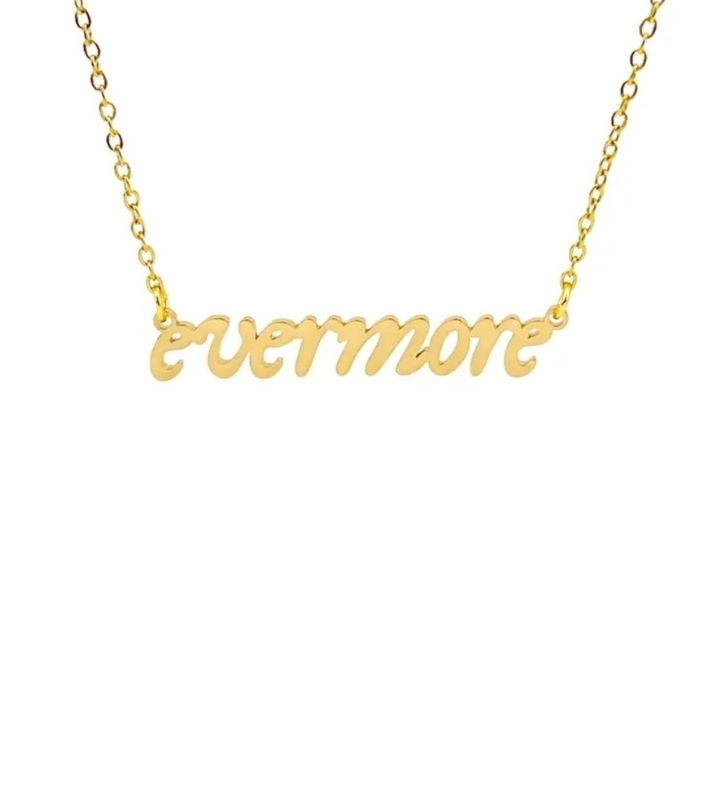 Taylor Swift Evermore Album Necklace