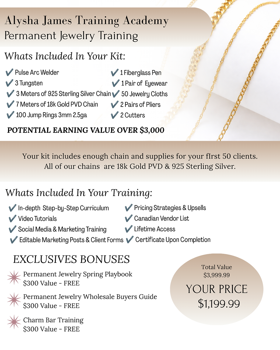 Thumbnail: Online Permanent Jewelry Training With Welder & Kit