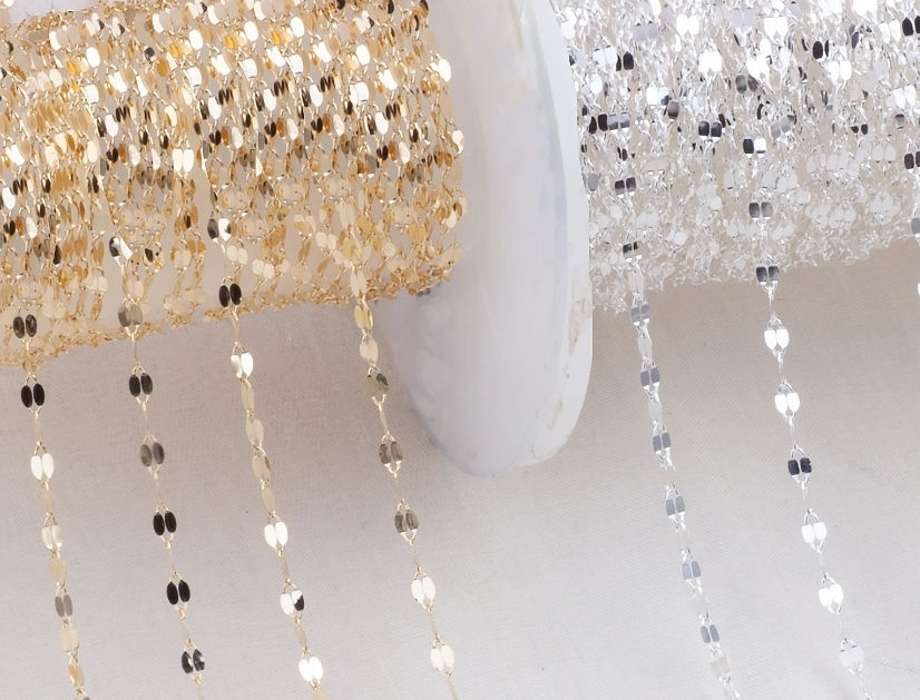 14k Gold Filled Coffee Bean 2 Meters