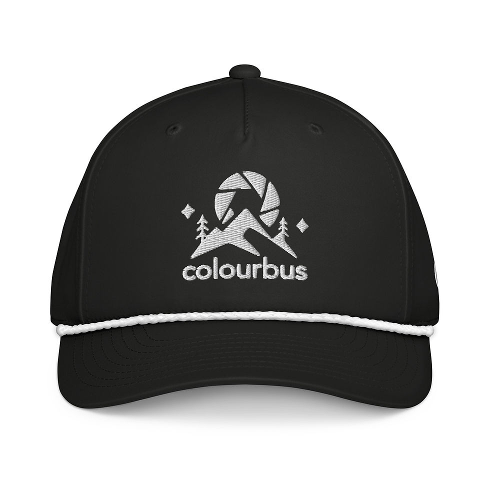 Thumbnail: Embroidered Colourbus "Camera Iris" Rope Hat