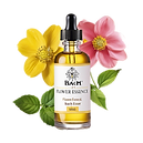 Bach flower essence bottle with white ba