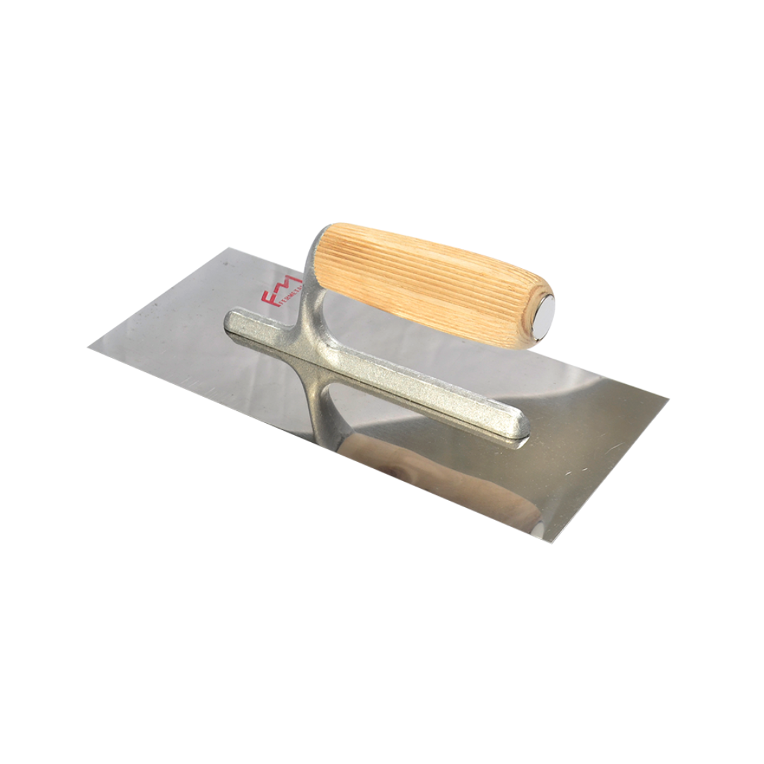 LLANA LISA ACERO INOXIDABLE 280x120 MM MANGO MADERA L-005