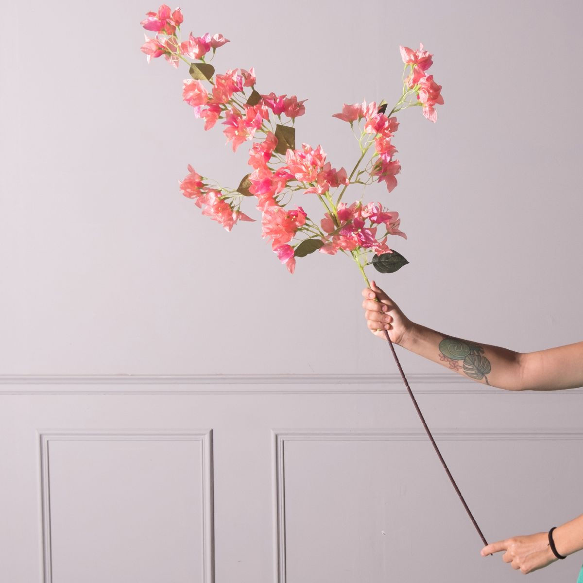 ARTIFICIAL BRANCH BOUGAINVILLEA CORAL 120 CM