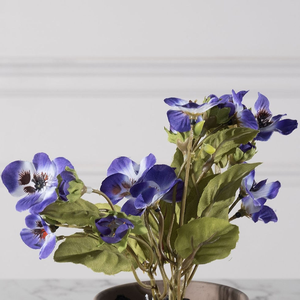 Thumbnail: ARTIFICIAL PANSY PLANT PURPLE 19 CM