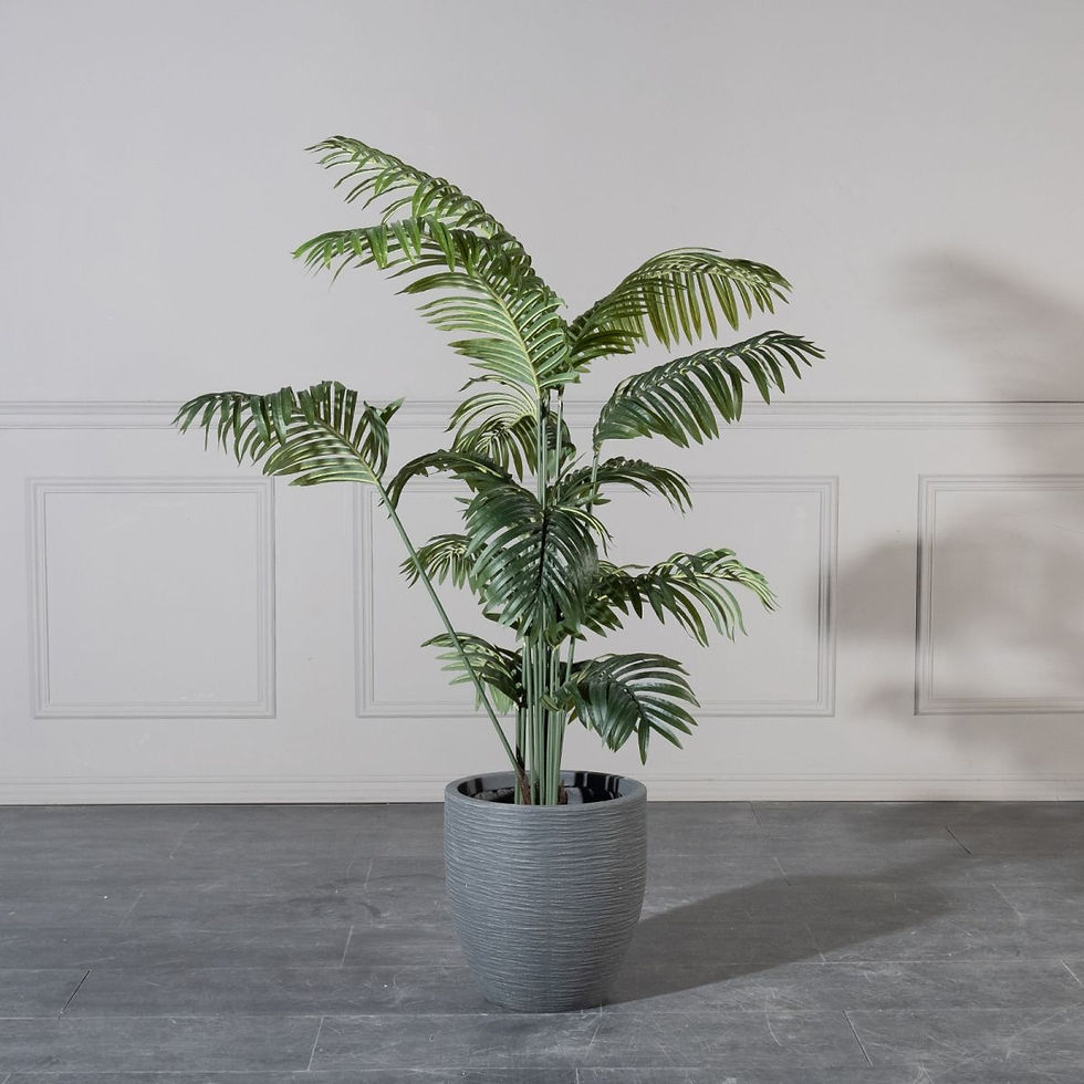 Thumbnail: FIBERCLAY PLANTER TONED GREY S 35X35X37CM
