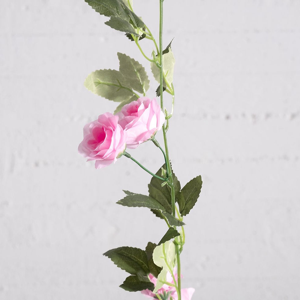 Thumbnail: ARTIFICIAL GARLAND ROSE PEACH 210CM