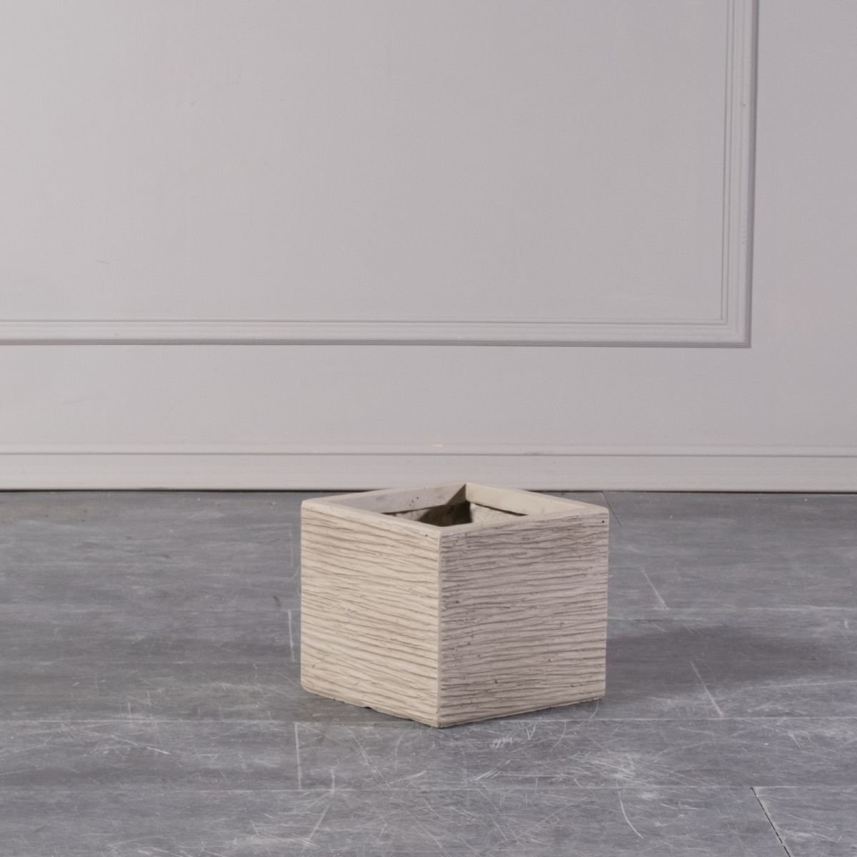 FIBERCLAY PLANTER MUTED GREY XXS 24X24X21CM