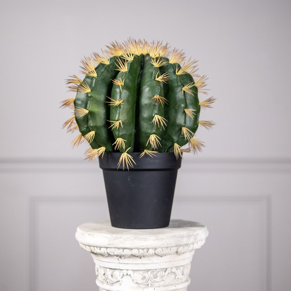 ARTIFICIAL ECHINOCACTUS PLANT GREEN 52 CM