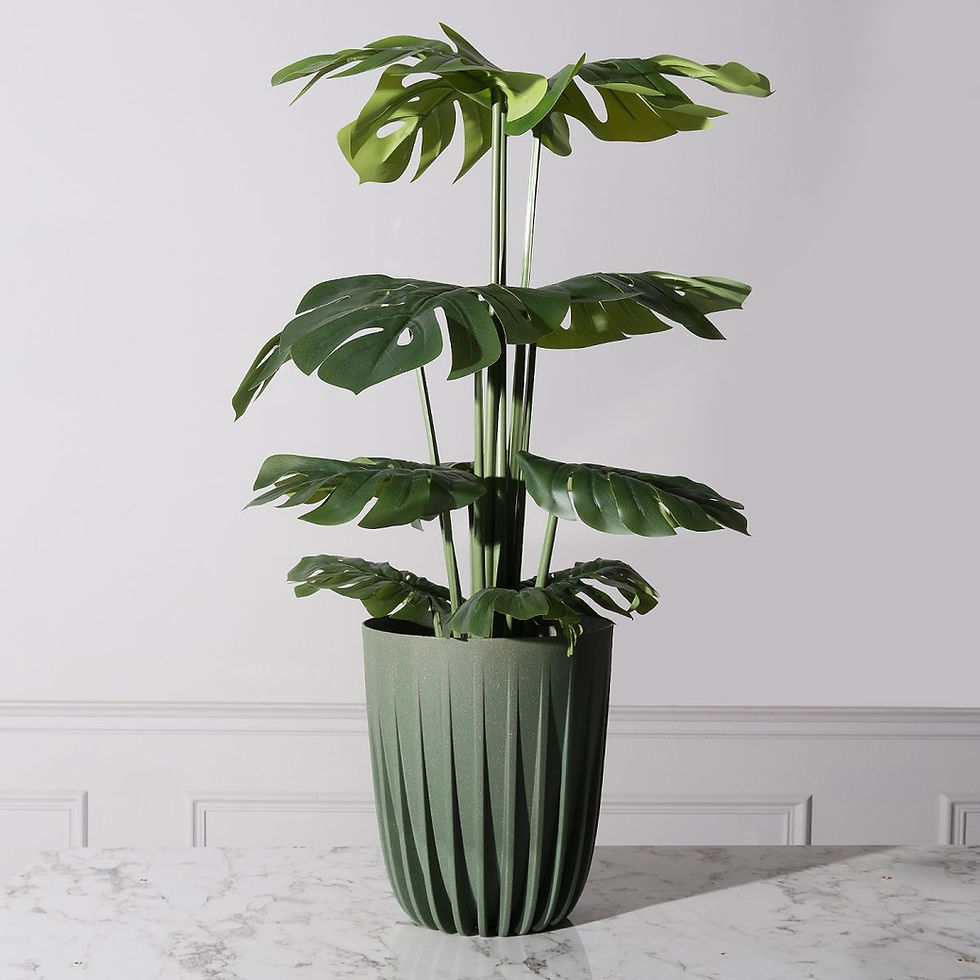 Thumbnail: POLYPROPYLENE POT "LUNGO" GREEN 30X30X36 CM