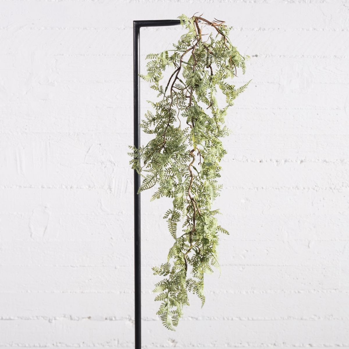 ARTIFICIAL HANGING CINNAMON FERN DARK GREEN 105CM