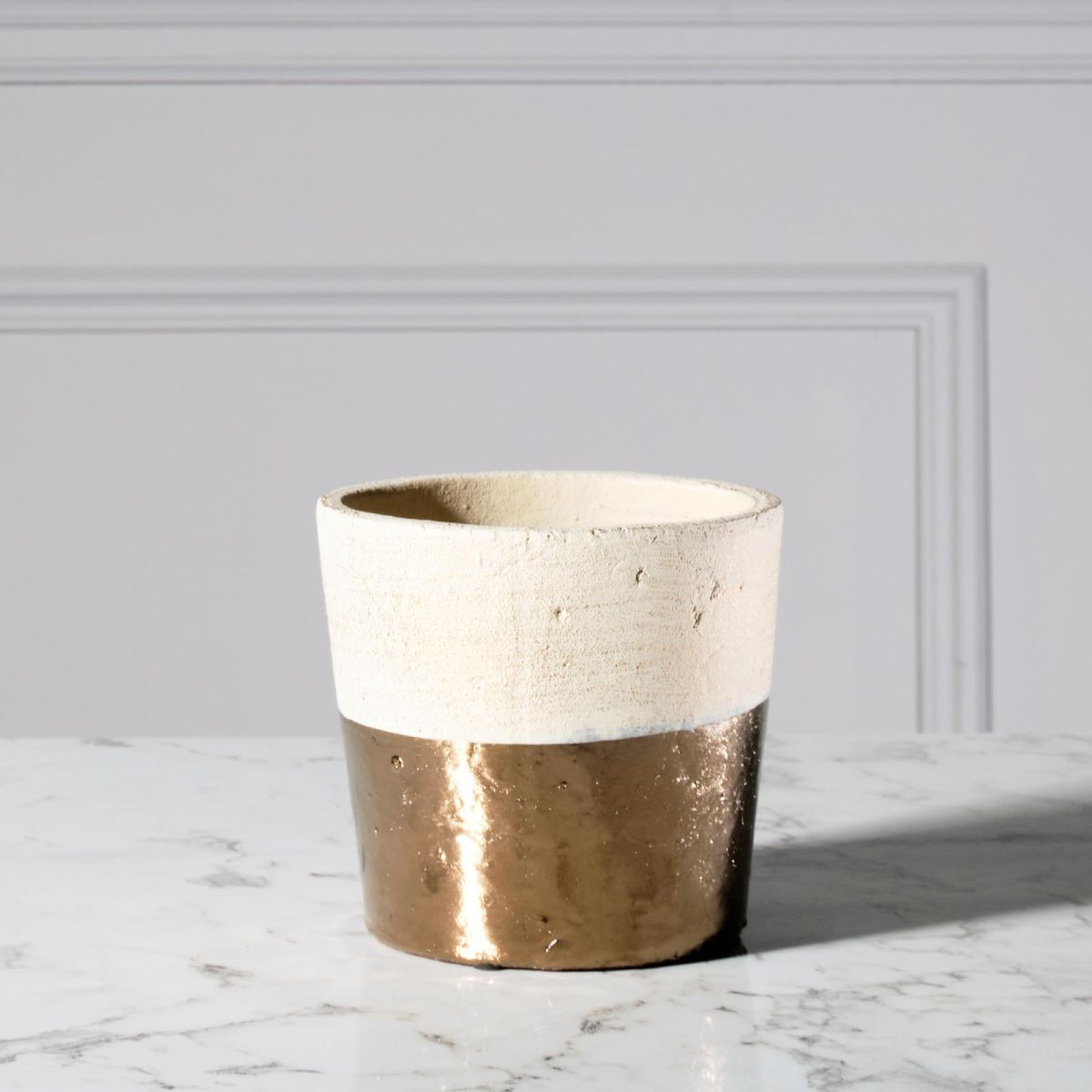 CERAMIC VASE GOLD 15 CM