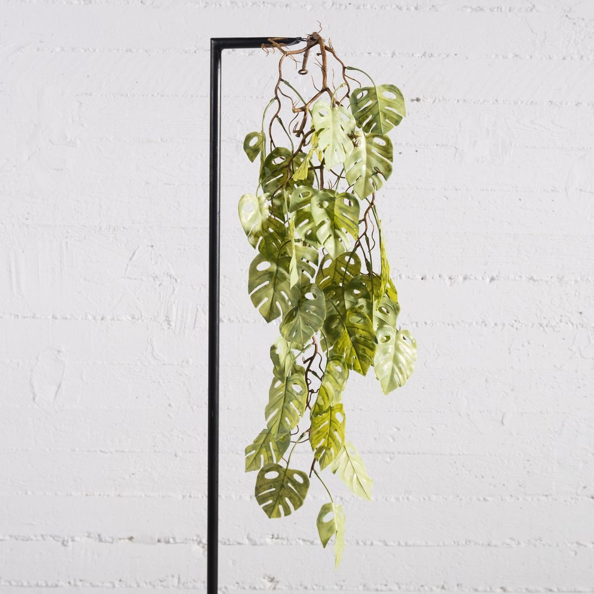 ARTIFICIAL HANGING MONSTERA LIGHT GREEN 105CM