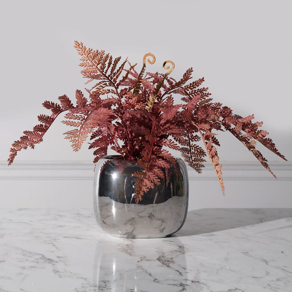 Thumbnail: ARTIFICIAL FEATHERS PLANT RED 42 CM