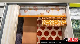 Patterned fabric blinds