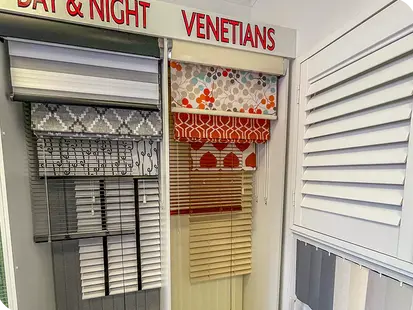 Blind displays in the Bathgate showroom